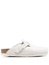 Birkenstock Boston Suede In Weiss