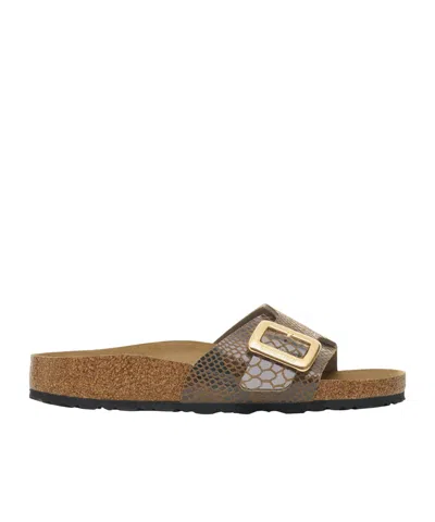 Birkenstock Single-strap Cork Slide Sandals In Multi
