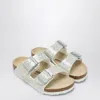 Birkenstock Slide Arizona Cosmic Sparkle White