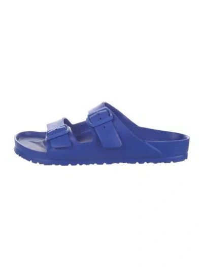 Pre-owned Birkenstock Slides In Blue