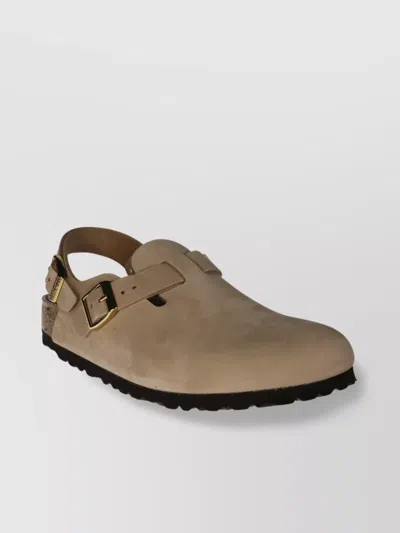 Birkenstock Slip-on Sandals With Open Back In Brown