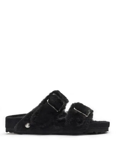 Birkenstock Slipper Arizona Shearling In Black