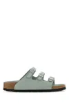Birkenstock Slipper Florida Colour Pure Sage In Gray
