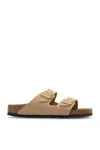 Birkenstock Beige Regular Arizona Soft Footbed Sandals In Sand Castle