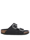 Birkenstock Arizona Big Buckle Slipper In Nero