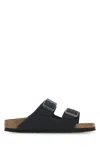 Birkenstock Arizona Vegan Buckle Sandals In Black