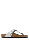 Birkenstock Slippers In Silver