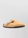 Birkenstock Boston Suede Buckle Slide Clogs