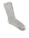 Birkenstock Slub Cotton Socks In Gray