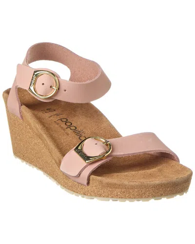 Birkenstock Soley Leather Sandal In Pink