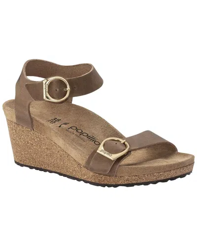 Birkenstock Soley Ring-buckle Leather Sandal In Animal Print
