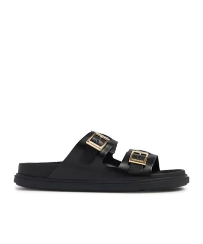 Birkenstock St. Barths Exquisite Flat-bottomed Sandals In Black