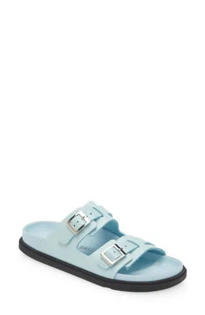 Birkenstock St. Barths Exquisite Slide Sandal In Mineral Blue