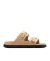 Birkenstock Arizona Db Shine New Beige Sock Slipper. S In Black
