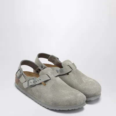 BIRKENSTOCK STONE GREY SUEDE TOKYO SLIPPER