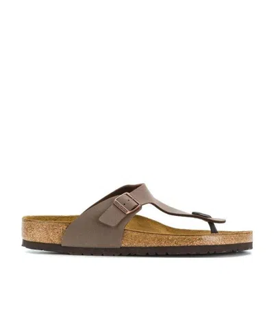 Birkenstock Strap Side Buckled Sandals In Brown
