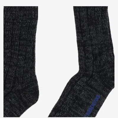 Birkenstock Stretch Cotton Blend Socks In Black
