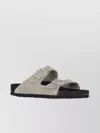 Birkenstock Studded Heeled Sandals Flat Sole In Grey