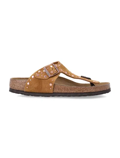 Birkenstock Stylish Flat Mini Sandals For Women In Brown