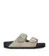 Birkenstock Suede Arizona Rivet-detail Sandals In Brown