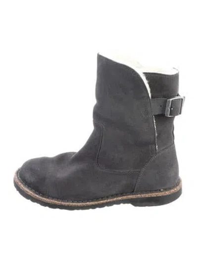Pre-owned Birkenstock Suede Boots In Blue