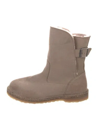Pre-owned Birkenstock Suede Boots In Brown