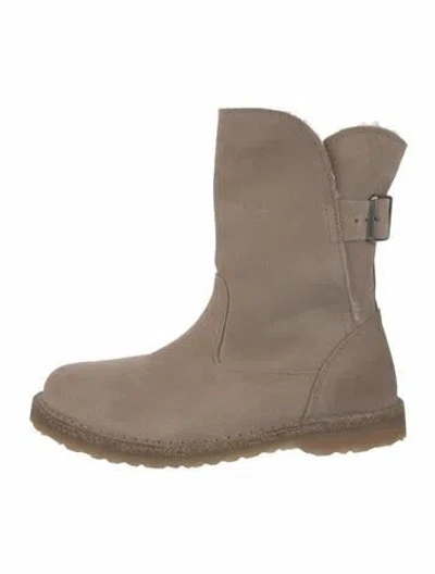Pre-owned Birkenstock Suede Boots In Gray