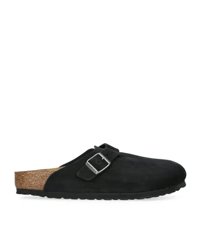 BIRKENSTOCK SUEDE BOSTON CLOGS
