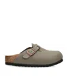 Birkenstock Little Kids Boston Suede Leather Clogs From Finish Line In Brown