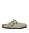 Birkenstock Buckle-fastening Suede Sandals In Brown