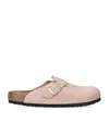 Birkenstock Boston Mules In Pink