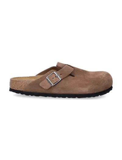 Birkenstock Suede Clog Mule With Cork Footbed In Multi