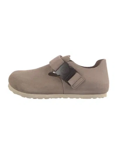 Pre-owned Birkenstock Suede Flats In Neutrals