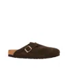Birkenstock Boston Bs Slides In Brown