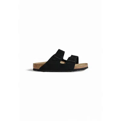 Birkenstock Suede Leather Women's Sandal In Black
