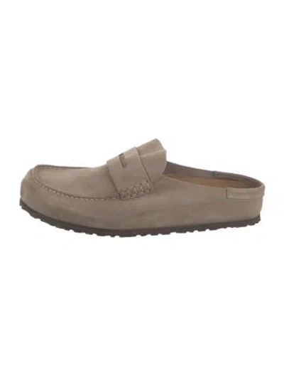 Pre-owned Birkenstock Suede Loafers In Brown