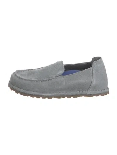 Pre-owned Birkenstock Suede Loafers In Gray