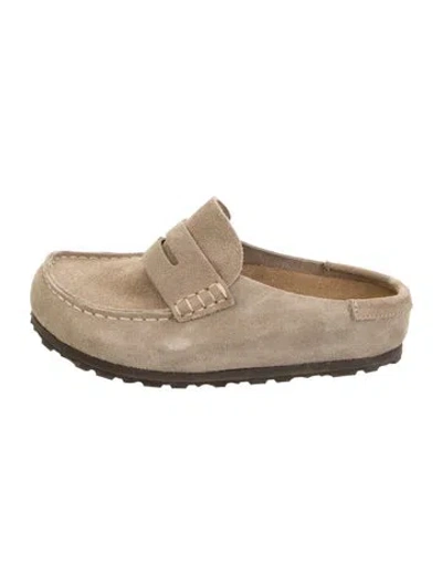 Pre-owned Birkenstock Suede Loafers In Neutral