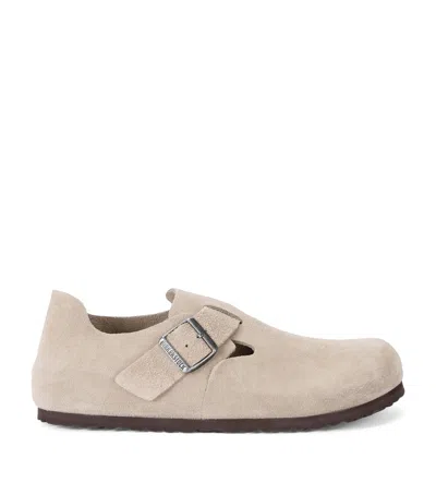 BIRKENSTOCK SUEDE LONDON CLOGS