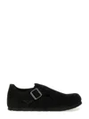 Birkenstock Suede London Sabot In Black