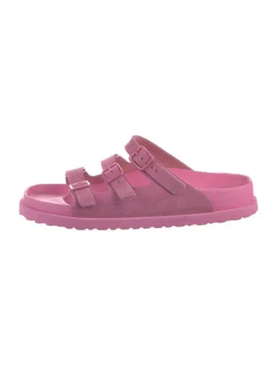 Pre-owned Birkenstock Suede Mary Jane Flats In Pink
