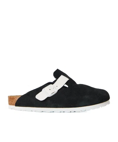 Birkenstock Suede Mule In Animal Print