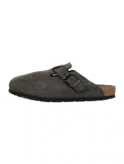 Pre-owned Birkenstock Suede Mules In Multi