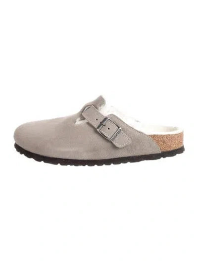 Pre-owned Birkenstock Suede Mules In Multi