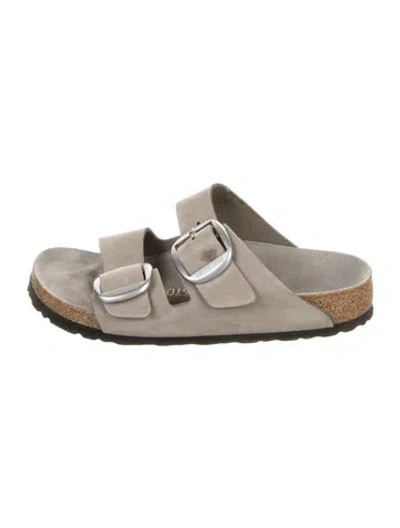 Pre-owned Birkenstock Suede Sandals In Gray