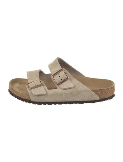 Pre-owned Birkenstock Suede Sandals In Neutrals