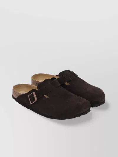 Birkenstock Suede Sandals Rubber Sole In Blue