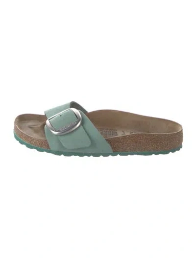 Pre-owned Birkenstock Suede Slides In Neutral