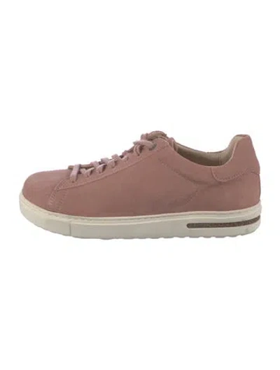 Pre-owned Birkenstock Suede Sneakers In Pink