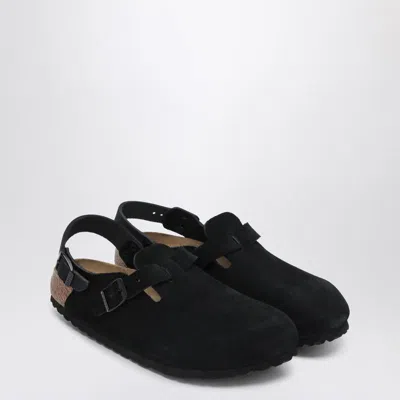 Birkenstock Suede Tokyo Ciabatta In Black